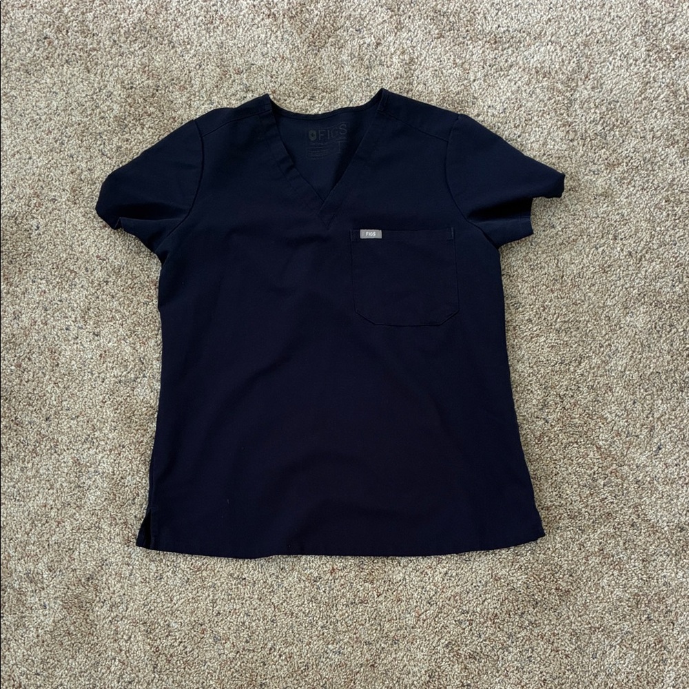 Figs Women's Navy Blue Top
